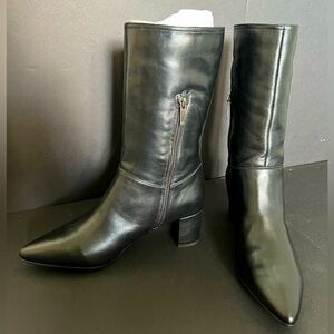 Aquatalia Black Mid-Calf Boot 9.5M NWOT